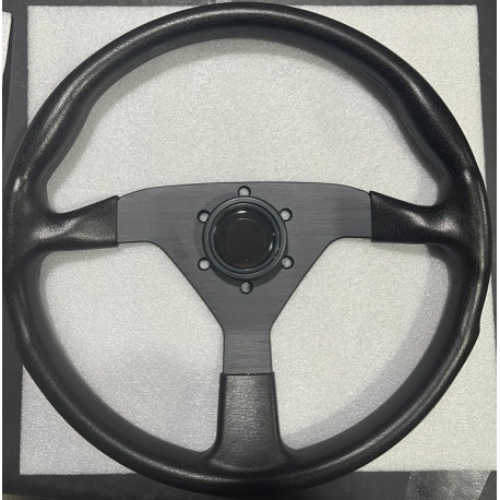 Kormányok 3 spoke steering wheel RACES Beep, 350mm, polyurethane, flat, black | race-shop.hu