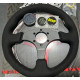 Kormányok 3 spoke steering wheel RACES Piatto, 330mm, microfiber suede, 26mm offset, black | race-shop.hu