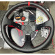 Kormányok 3 küllős sportkormány RACES Traforato, 350mm, perforált műbőr, 97mm mélység, fekete/piros | race-shop.hu