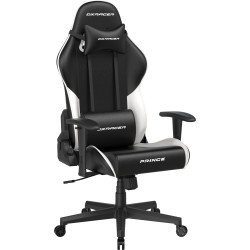 DXRacer PRINCE Gaming Chair, Black/White