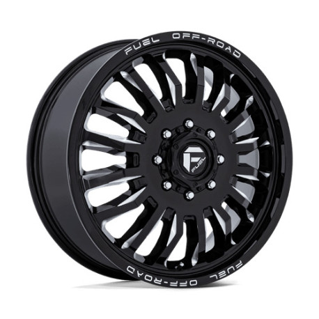 Alufelnik Fuel Fuel D868 ARC DUALLY felni 20x8.25 8x200 142 ET104, Fényes fekete | race-shop.hu