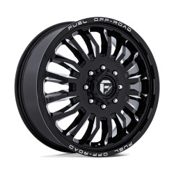 Fuel D868 ARC DUALLY felni 20x8.25 8x210 154.3 ET104, Fényes fekete