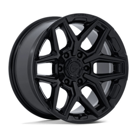 Alufelnik Fuel Fuel FLUX felni 18x9 6x139.7 106.1 ET1, Fényes fekete | race-shop.hu