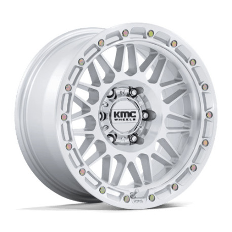 Alufelnik KMC KMC KM555 ATTACK felni 17x8.5 6x139.7 106.1 ET0, Fényes ezüst | race-shop.hu