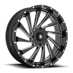 MSA Offroad Wheels M46 BLADE felni 22x7 4x137 112.1 ET0, Fényes fekete