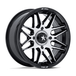 MSA Offroad Wheels M52 RADAR felni 14x7 4x156 115.1 ET-47, Fényes fekete