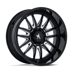 MSA Offroad Wheels M55 COMMANDER felni 24x10 4x137/4x156 110.1 ET-25, Fényes fekete