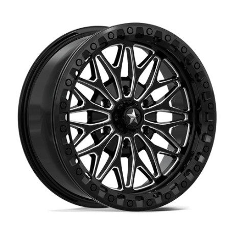 Alufelnik MSA MSA Offroad Wheels MA53 BOLO BEADLOCK felni 18x7 6x139.7 100.3 ET10, Fényes fekete | race-shop.hu