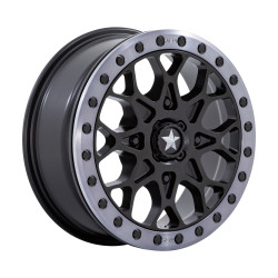 MSA Offroad Wheels M48 PORTAL BEADLOCK felni 15x6 4x110 86 ET38, Szatén fekete