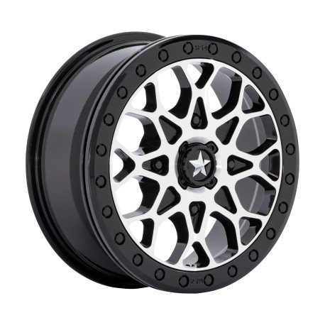 Alufelnik MSA MSA Offroad Wheels M48 PORTAL BEADLOCK felni 15x6 4x156 115.1 ET38, Fényes fekete | race-shop.hu