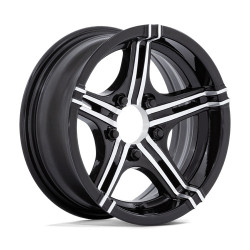 Helo HE1827 felni 14x6 5x114.3 74.4 ET-6, Fényes fekete