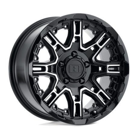 Alufelnik Level 8 Level 8 SLINGSHOT felni 17x8.5 5x127 71.5 ET-10, Fényes fekete | race-shop.hu