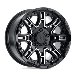 Level 8 SLINGSHOT felni 20x9 6x132 74.5 ET10, Fényes fekete