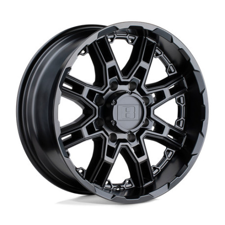 Alufelnik Level 8 Level 8 SLINGSHOT felni 22x11.5 8x180 125.1 ET-44, Matt fekete | race-shop.hu