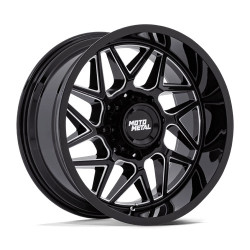 Moto Metal MO812 TURBINE felni 20x9 6x139.7 106.1 ET1, Fényes fekete