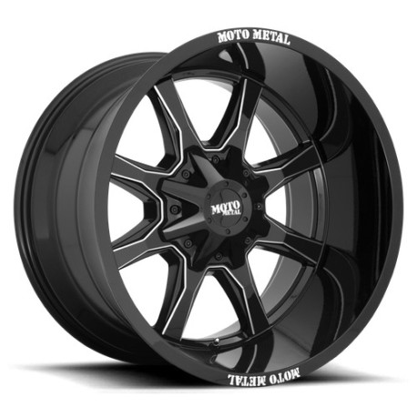 Alufelnik Moto Metal Moto Metal MO970 felni 20x10 8x170 125.1 ET-18, Fényes fekete | race-shop.hu