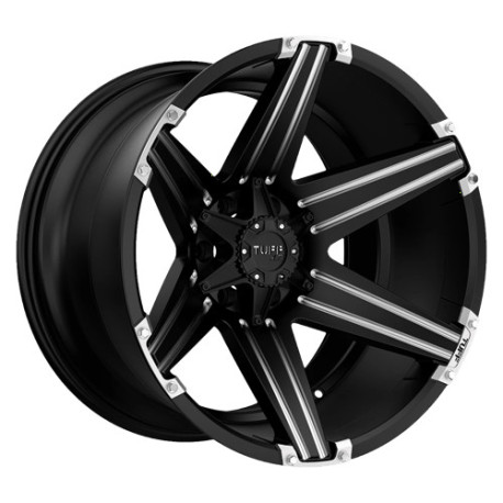 Alufelnik Tuff Tuff T12 felni 20x12 6x139.7 106.1 ET-45, Szatén fekete | race-shop.hu