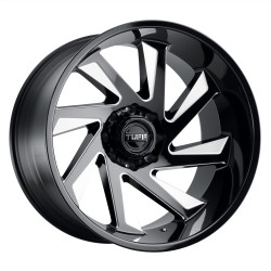 Tuff T1B felni 22x12 5x127 71.5 ET-45, Fényes fekete