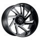 Alufelnik Tuff Tuff T1B felni 22x12 8x180 125.1 ET-45, Fényes fekete | race-shop.hu