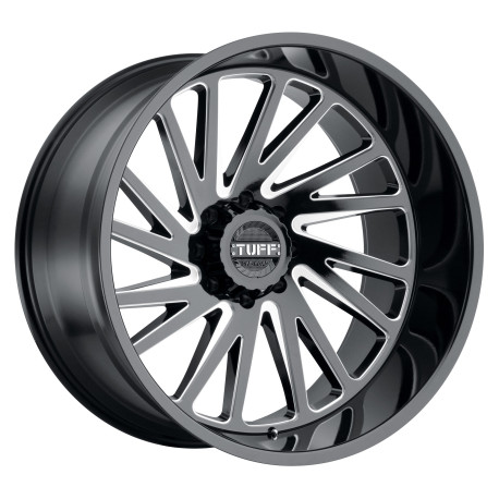 Alufelnik Tuff Tuff T2A felni 24x14 6x135 87.1 ET-72, Fényes fekete | race-shop.hu