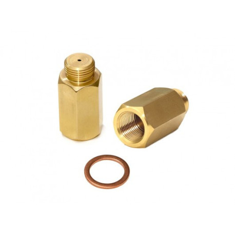 New Lambda (o2) Probe spacer adapter (emulator) straight, brass, 2 mm bore | race-shop.hu