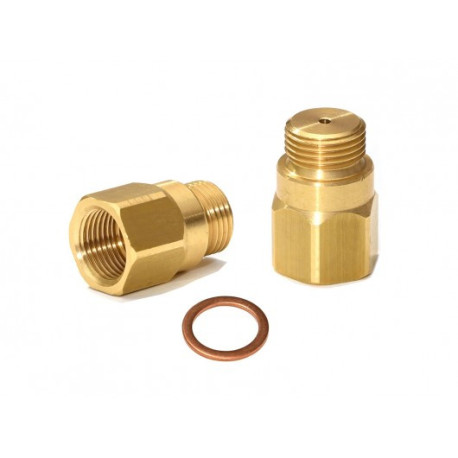 New Lambda (o2) Probe spacer adapter (emulator) straight, brass, 4 mm bore | race-shop.hu