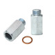 New Lambda (o2) Probe spacer adapter (emulator) straight, galvanised steel, 2 mm bore | race-shop.hu