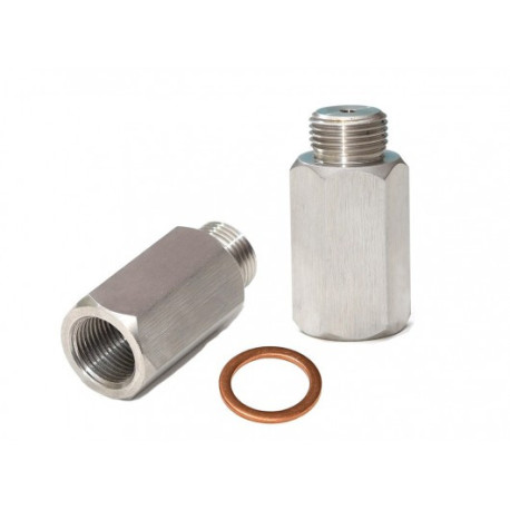 Adapterek és lambda szondák Lambda (O2) szonda távtartó adapter (emulátor) egyenes, rozsdamentes acél, 3 mm-es furat | race-shop.hu
