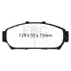 EBC Féktárcsák Fékbetétek EBC Redstuff Ceramic DP31206C | race-shop.hu