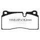 EBC Féktárcsák Hátsó fékbetétek EBC Redstuff Ceramic DP32425C | race-shop.hu