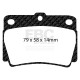 EBC Féktárcsák Hátsó fékbetétek EBC Yellowstuff Street + Track DP41228R | race-shop.hu