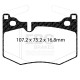 EBC Féktárcsák Hátsó fékbetétek EBC Yellowstuff Street + Track DP42261R | race-shop.hu
