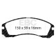 EBC Féktárcsák Fékbetétek EBC Bluestuff NDX Trackday + Race DP5954 | race-shop.hu