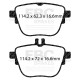 EBC Féktárcsák Hátsó fékbetétek EBC Ultimax OEM Replacement DPX2337 | race-shop.hu