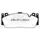 EBC Féktárcsák Első szett EBC P2DK079Y - Féktárcsák Swept Groove + Fékbetétek Yellowstuff | race-shop.hu
