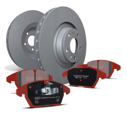 Első szett EBC PD02KF576 - Féktárcsák Premium OE + Fékbetétek Redstuff Ceramic