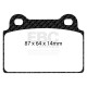 EBC Féktárcsák Hátsó szett EBC PD02KR471 - Féktárcsák Premium OE + Fékbetétek Redstuff Ceramic | race-shop.hu