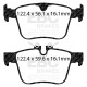 EBC Féktárcsák Hátsó szett EBC PD02KR504 - Féktárcsák Premium OE + Fékbetétek Redstuff Ceramic | race-shop.hu