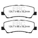 EBC Féktárcsák Hátsó szett EBC PD09KR665 - Féktárcsák Ultimax Grooved + Fékbetétek Bluestuff | race-shop.hu