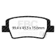 EBC Féktárcsák Hátsó szett EBC PD09KR844 - Féktárcsák Ultimax Grooved + Fékbetétek Bluestuff | race-shop.hu