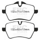 EBC Féktárcsák Első szett EBC PD14KF693 - Féktárcsák Turbo Grooved + Fékbetétek Bluestuff | race-shop.hu