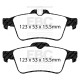 EBC Féktárcsák Hátsó szett EBC PD14KR327 - Féktárcsák Turbo Grooved + Fékbetétek Bluestuff | race-shop.hu