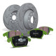 EBC Féktárcsák Hátsó szett EBC PD16KR100 - Féktárcsák BSD Grooved + Fékbetétek Greenstuff | race-shop.hu
