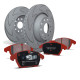 EBC Féktárcsák Hátsó szett EBC PD17KR052 - Féktárcsák BSD Grooved + Fékbetétek Redstuff Ceramic | race-shop.hu