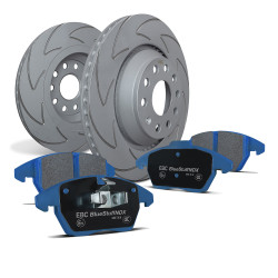 Hátsó szett EBC PD19KR320 - Féktárcsák BSD Grooved + Fékbetétek Bluestuff