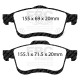 EBC Féktárcsák Első szett EBC PDKF2372 - Féktárcsák Premium OE + Fékbetétek Ultimax OE | race-shop.hu