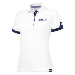 Női galléros póló SPARCO LADY CORPORATE, fehér