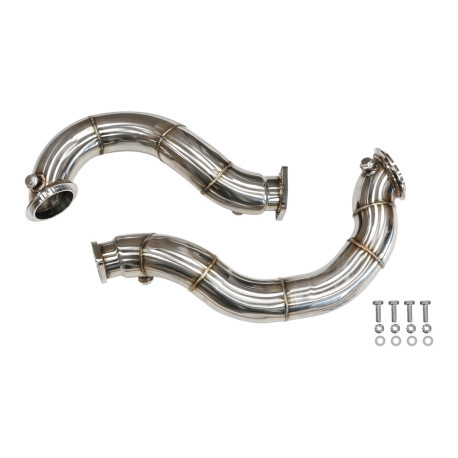Down pipe, dump pipe RACES downpipe katalizátor nélkül BMW 335i E90/E91/E92 N54 3.0T-hez | race-shop.hu