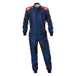 CIK-FIA gokart overál OMP KS-3X ART STYLE2, kék/piros