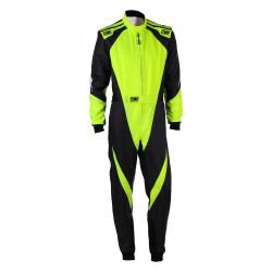 CIK-FIA gokart overál OMP KS-3X, fekete/fluo/sárga